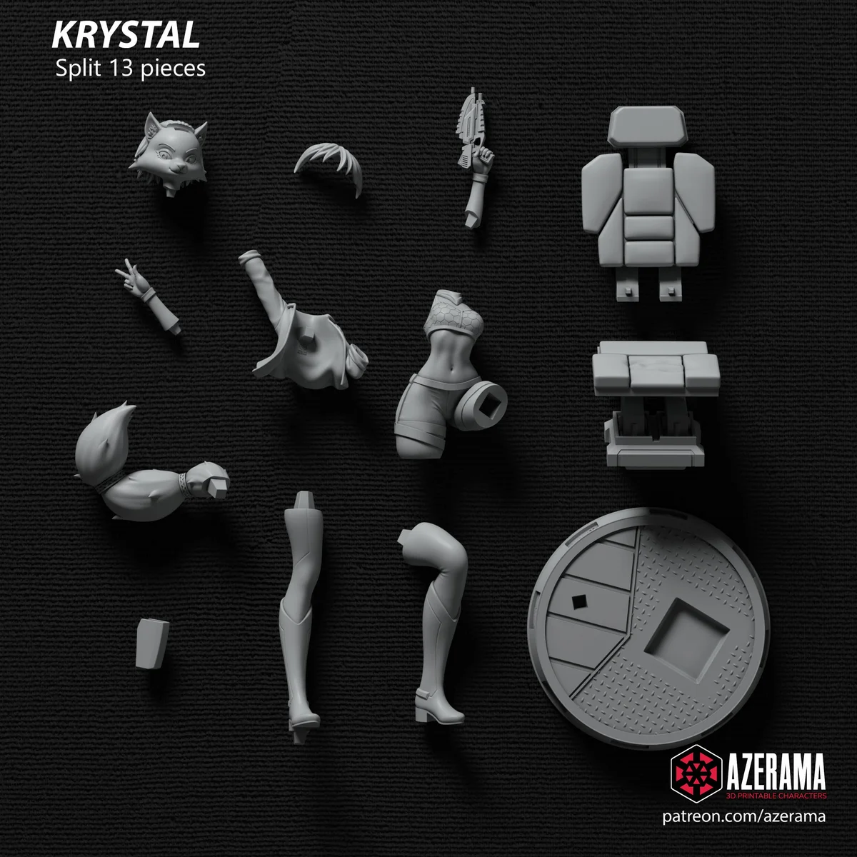 Fox | Fan Art | 3D Printed Resin Model Garage Kit | *Un-Painted* | Azerama 6