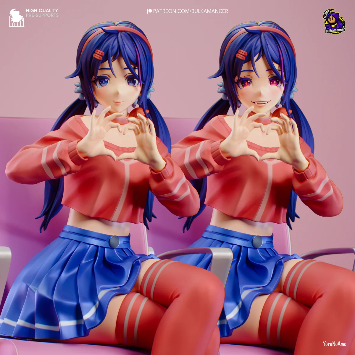 Mita | Fan Art | 3D Printed Resin Model Garage Kit | *Un-Painted* | Bulkamancer 5