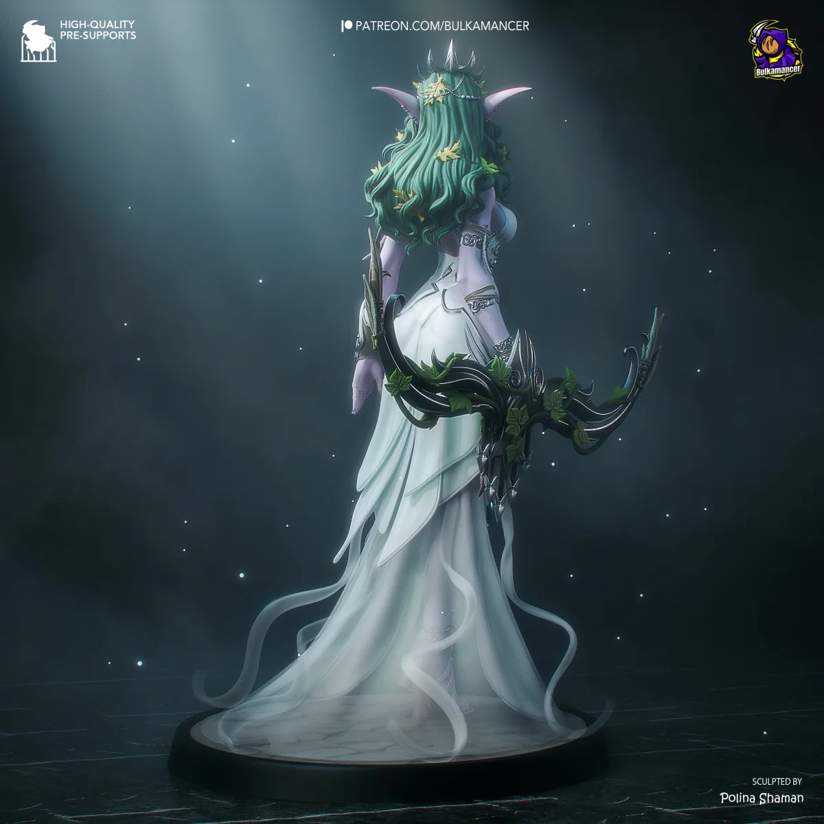 Tyrande Whisperwind | Fan Art | 3D Printed Resin Model Garage Kit | *Un-Painted* | Bulkamancer 5