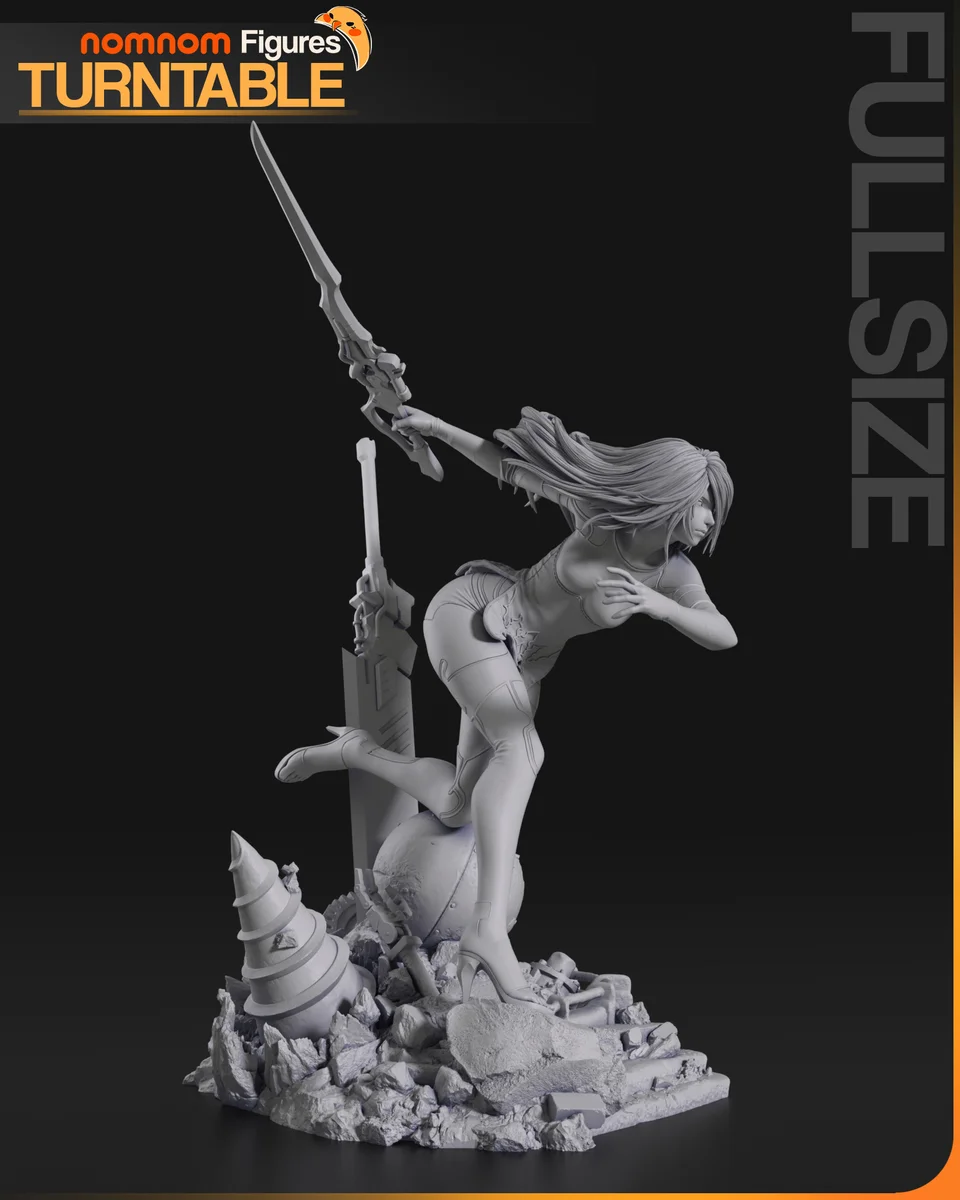 A2 | Fan Art | 3D Printed Resin Model Garage Kit | *Un-Painted* | Nomnom 6