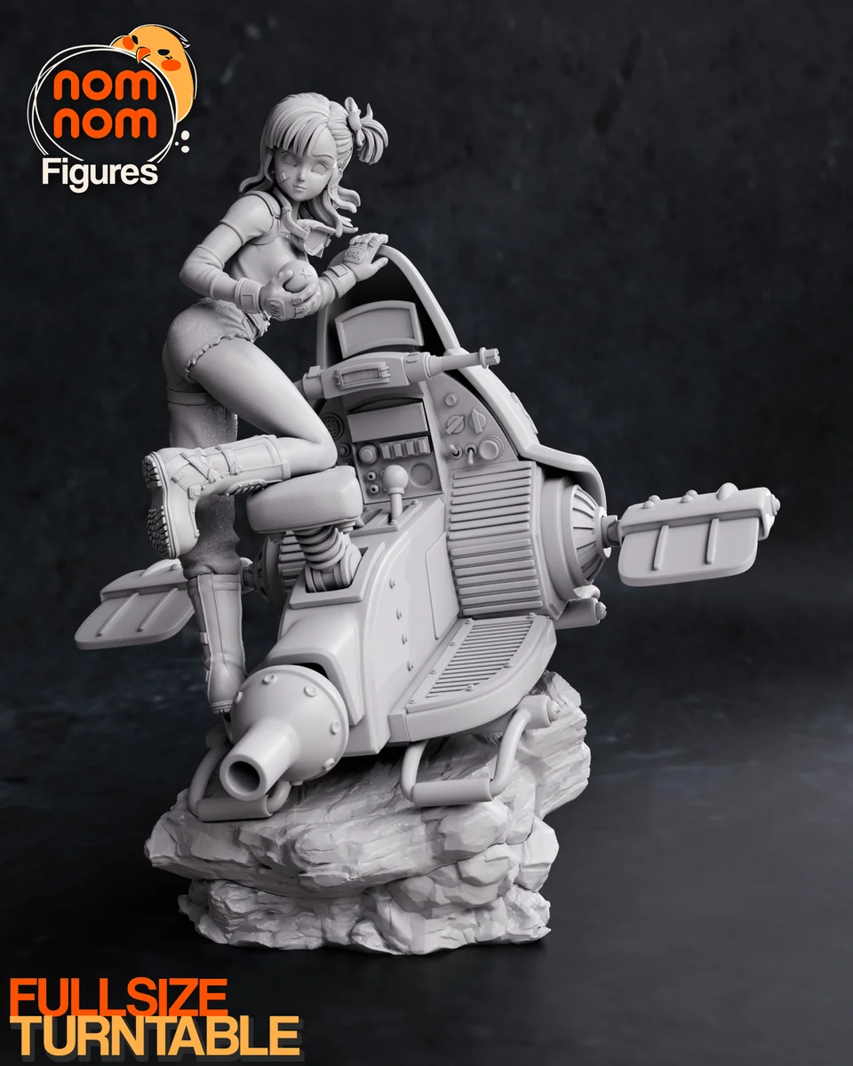 Bulma | Fan Art | 3D Printed Resin Model Garage Kit | *Un-Painted* | Nomnom 10