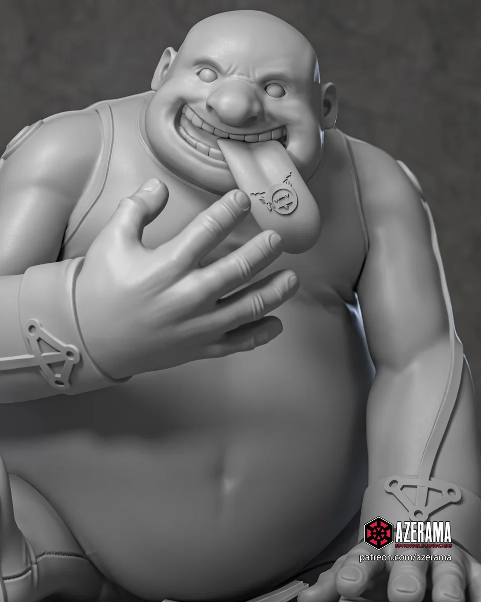 Gluttony | Fan Art | 3D Printed Resin Model Garage Kit | *Un-Painted* | Azerama 3