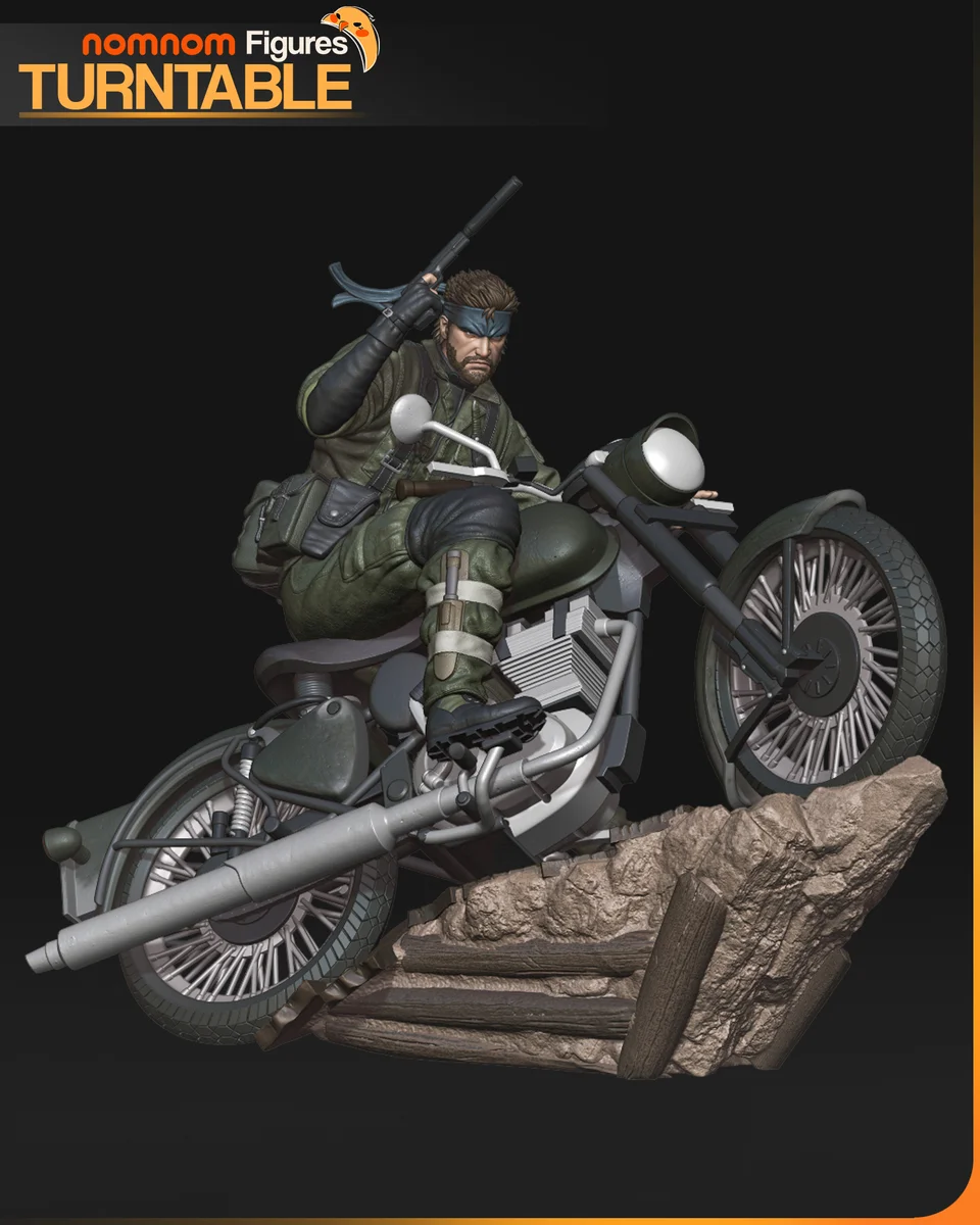 Snake | Fan Art | 3D Printed Resin Model Garage Kit | *Un-Painted* | Nomnom 3