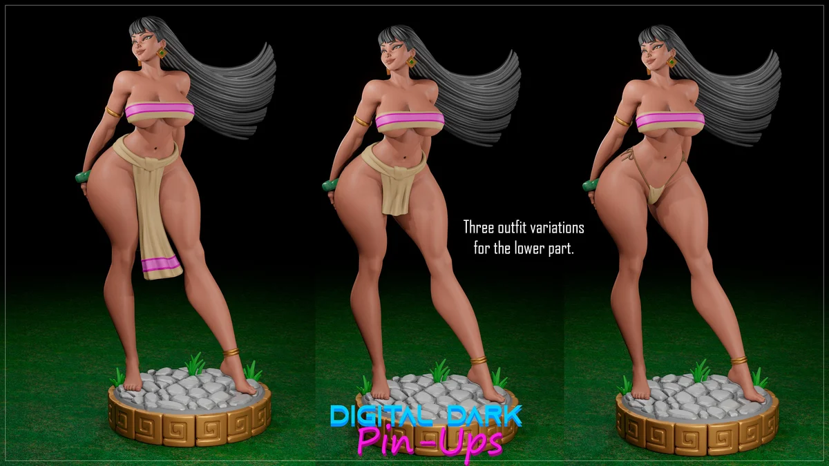 Chel | Fan Art | 3D Printed Resin Model Garage Kit | *Un-Painted* | Digital Dark 3