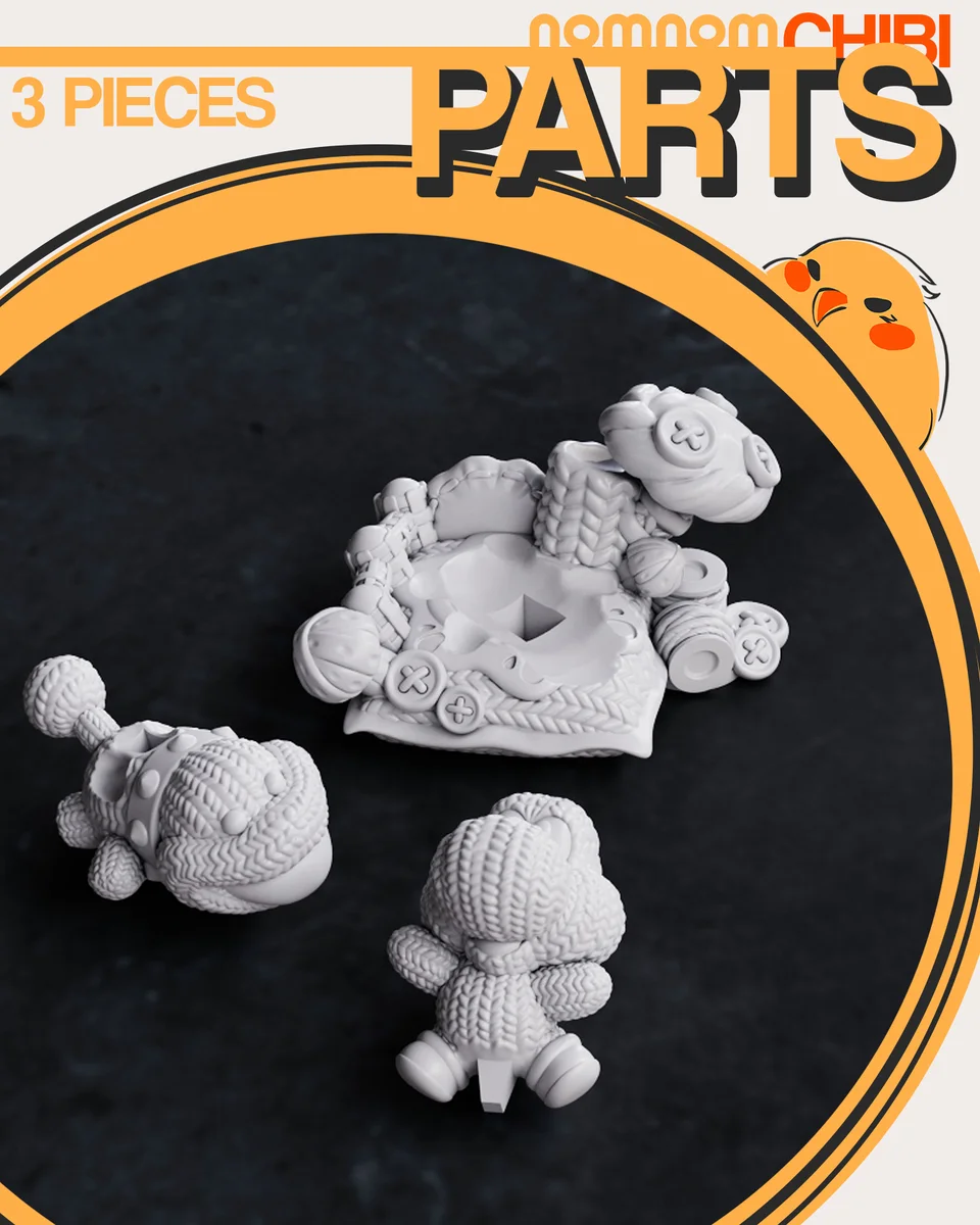 Chibi Yoshi | Fan Art | 3D Printed Resin Model Garage Kit | *Un-Painted* | Nomnom 4