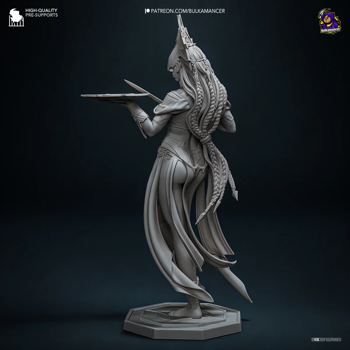 Shar | Fan Art | 3D Printed Resin Model Garage Kit | *Un-Painted* | Bulkamancer 9