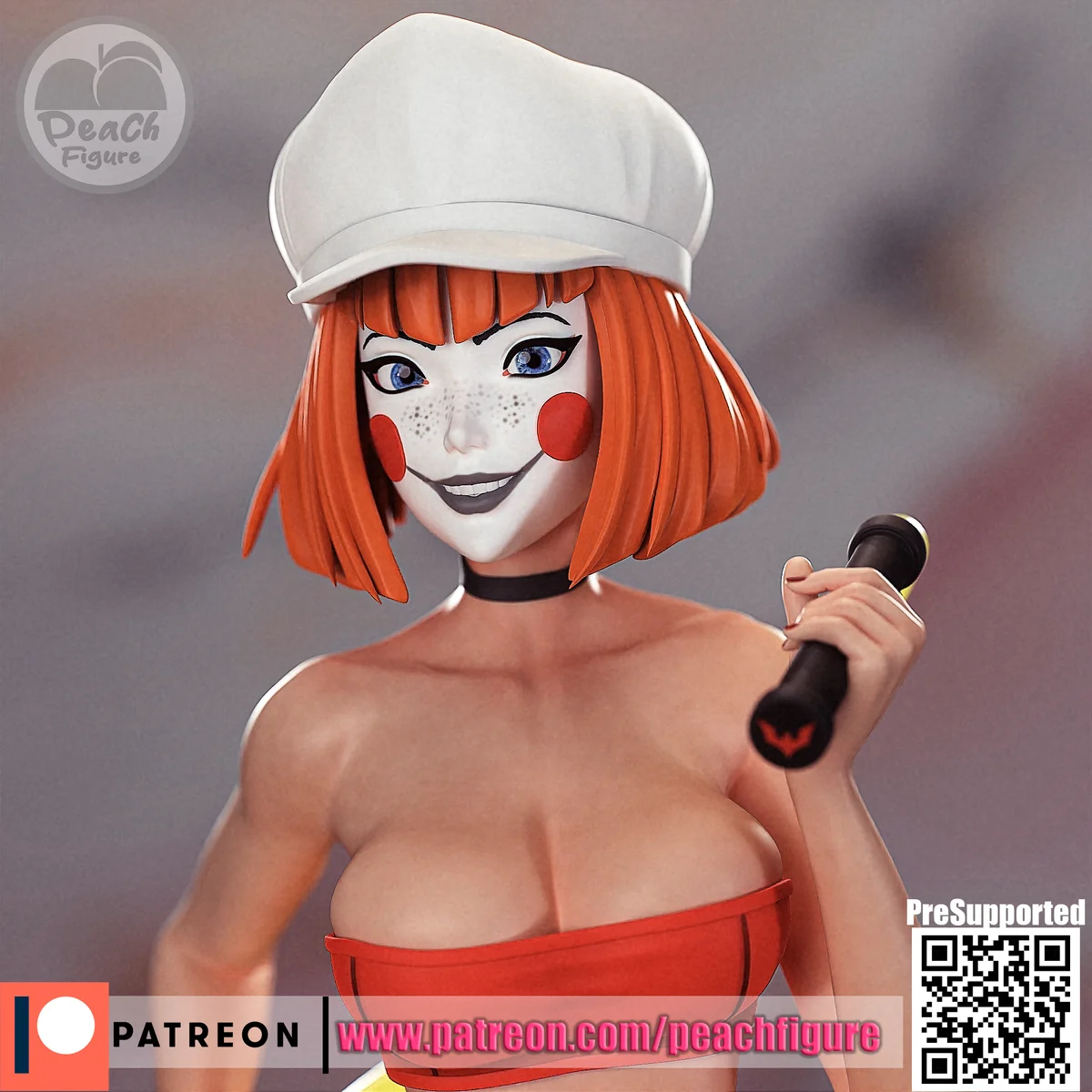 Dee Dee | Fan Art | 3D Printed Resin Model Garage Kit | *Un-Painted* | Peach Figure