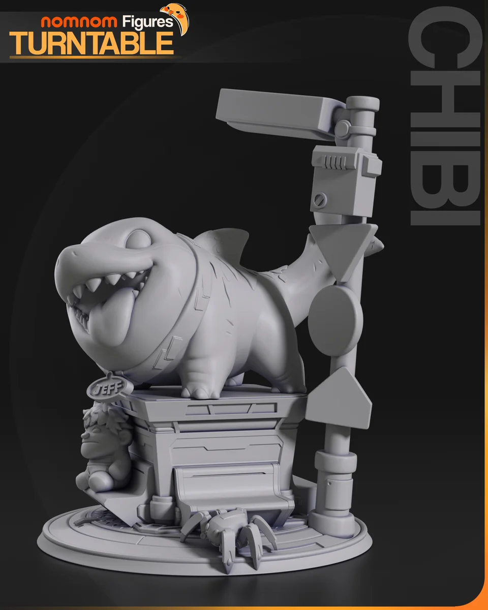 Chibi Jeff | Fan Art | 3D Printed Resin Model Garage Kit | *Un-Painted* | Nomnom 10