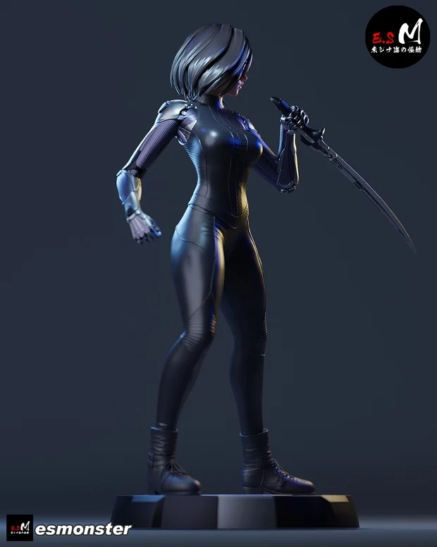Alita | Fan Art | 3D Printed Resin Model Garage Kit | *Un-Painted* | ES Monster 4