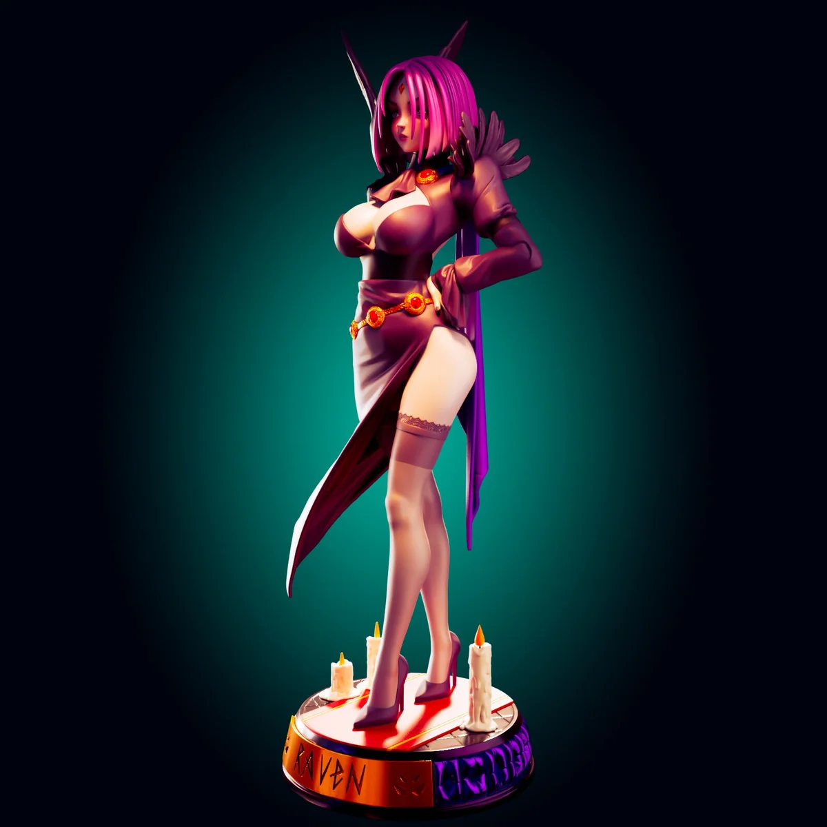 Raven | Fan Art | 3D Printed Resin Model Garage Kit | *Un-Painted* | Officer Rhu 3