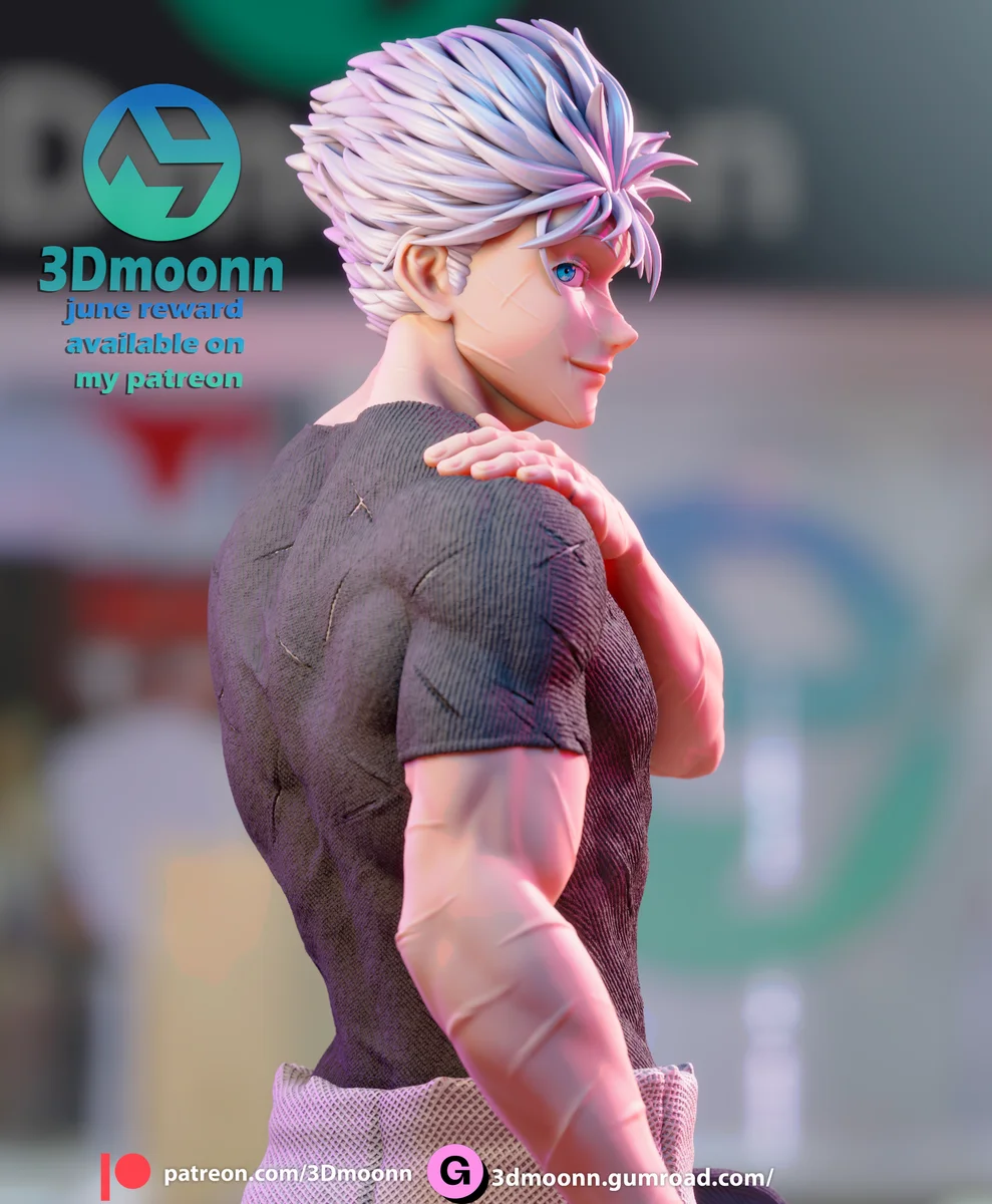 Gojo | Fan Art | 3D Printed Resin Model Garage Kit | *Un-Painted* | 3DMoonn