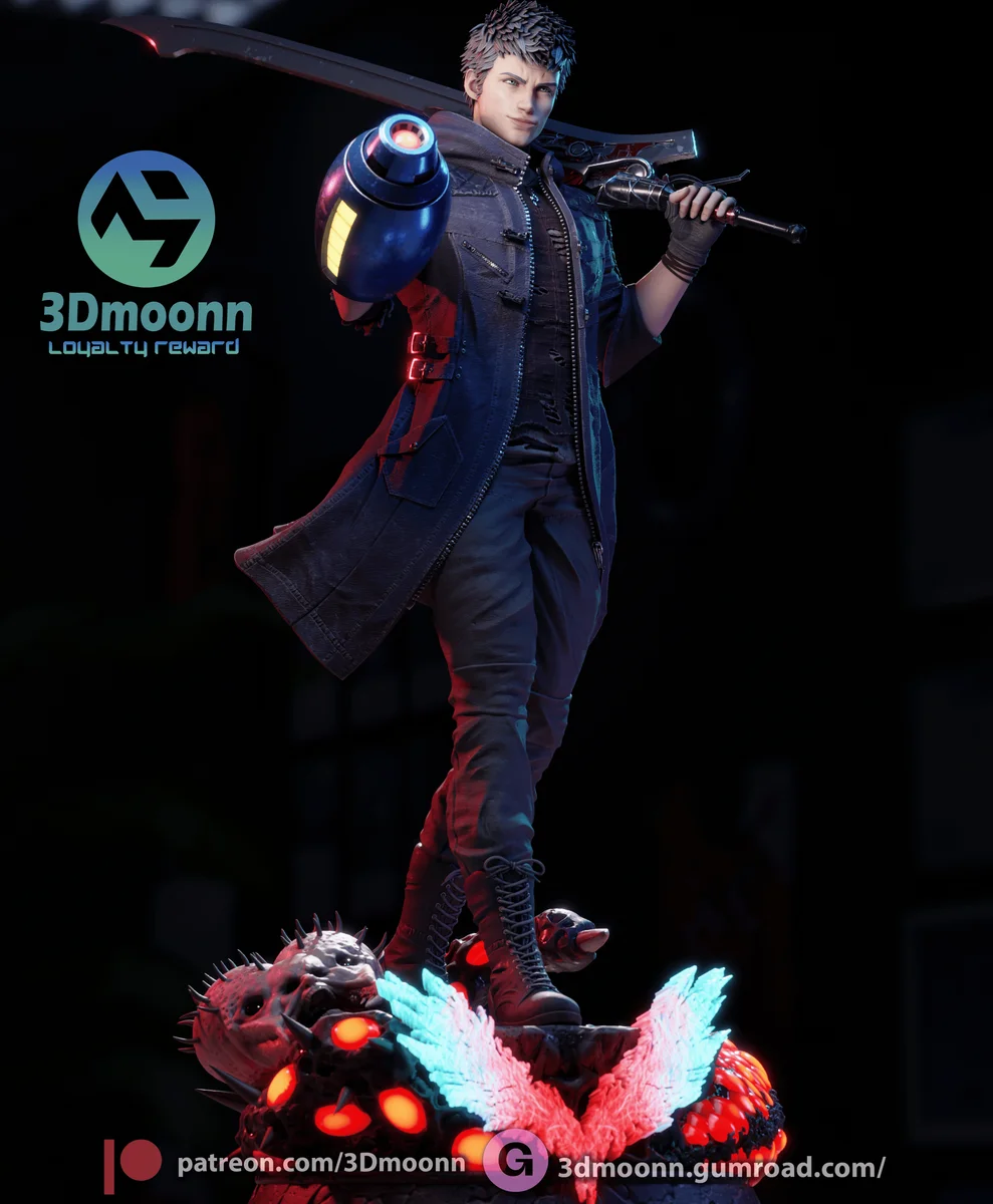 Nero | Fan Art | 3D Printed Resin Model Garage Kit | *Un-Painted* | 3DMoonn 3