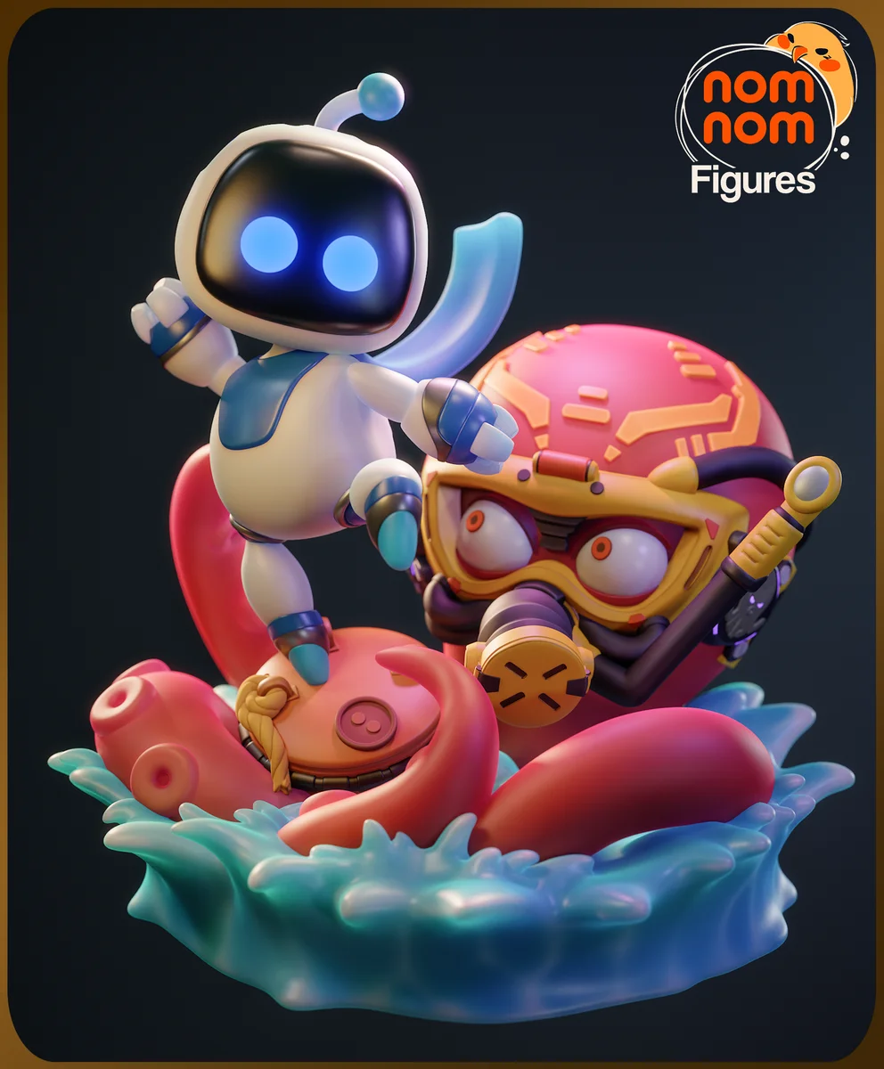 Chibi Astrobot | Fan Art | 3D Printed Resin Model Garage Kit | *Un-Painted* | Nomnom