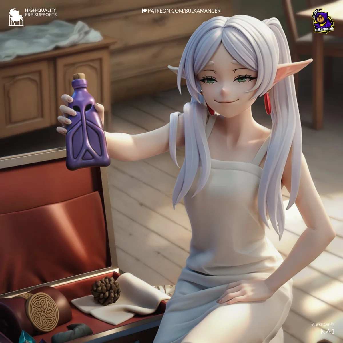 Frieren v1 | Fan Art | 3D Printed Resin Model Garage Kit | *Un-Painted* | Bulkamancer