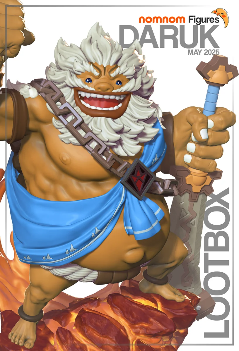 Daruk | Fan Art | 3D Printed Resin Model Garage Kit | *Un-Painted* | Nomnom