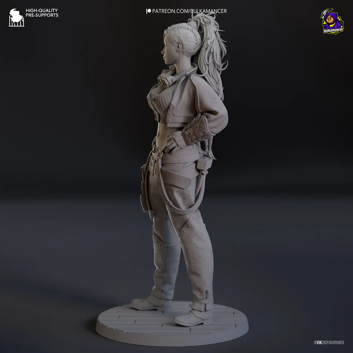 Gemma | Fan Art | 3D Printed Resin Model Garage Kit | *Un-Painted* | Bulkamancer 9