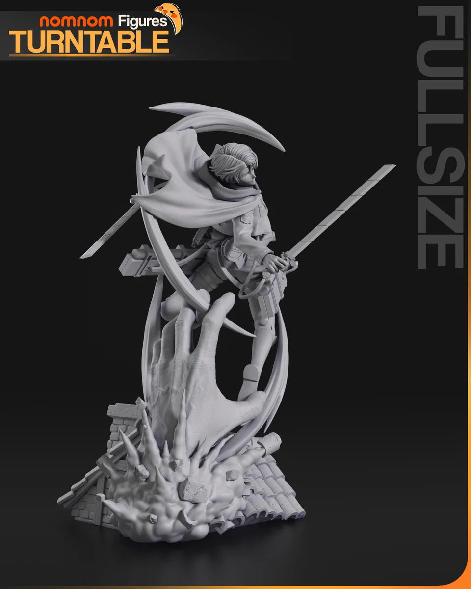 Levi | Fan Art | 3D Printed Resin Model Garage Kit | *Un-Painted* | Nomnom 6