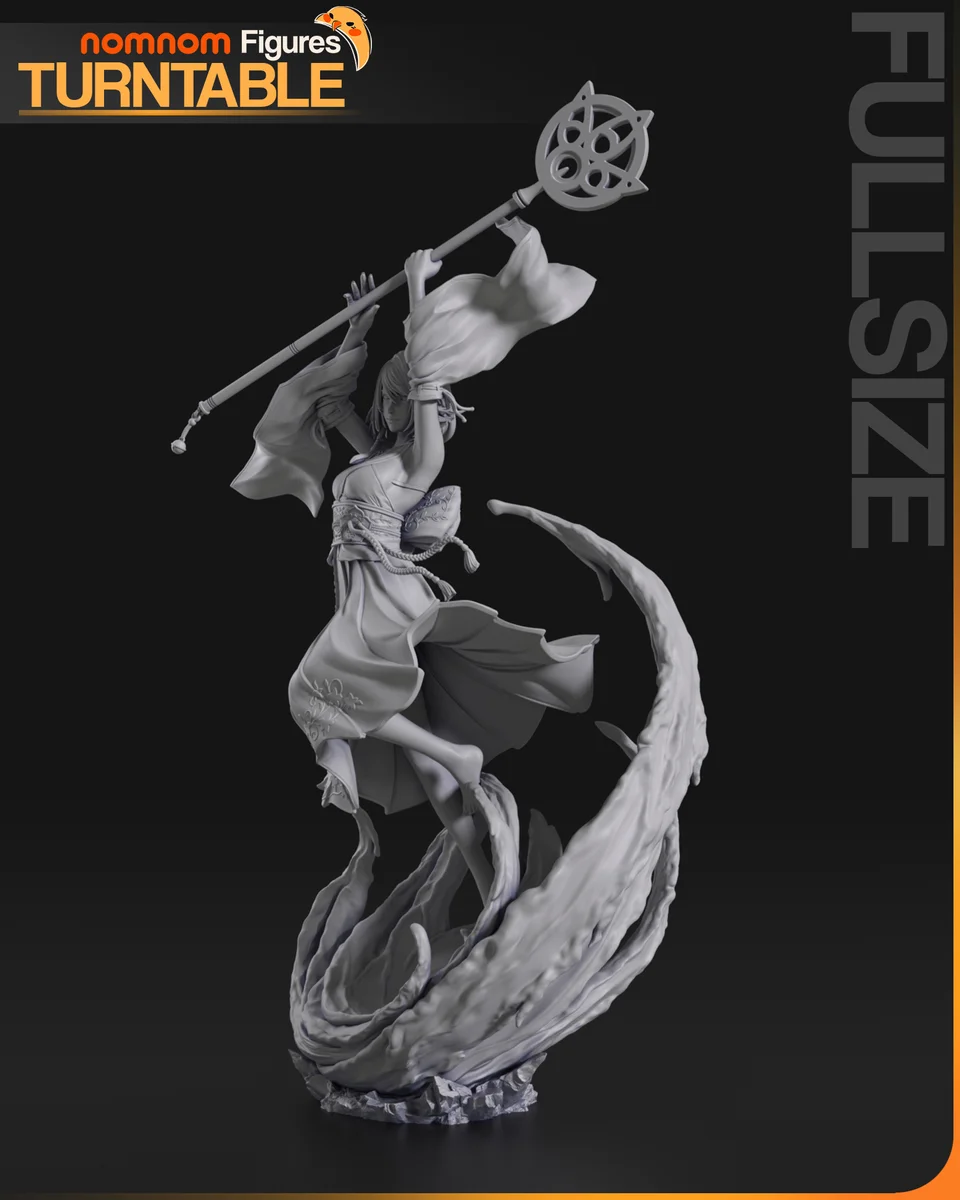 Yuna | Fan Art | 3D Printed Resin Model Garage Kit | *Un-Painted* | Nomnom 10