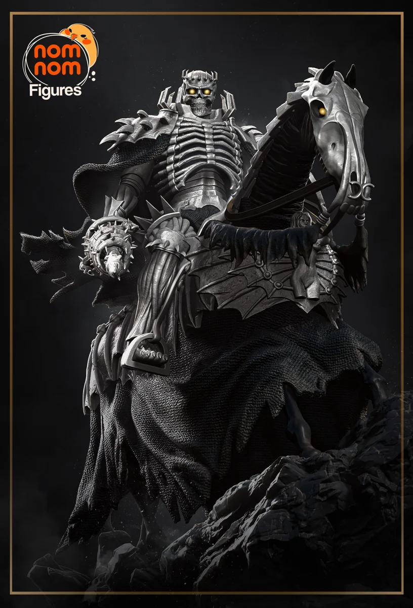 Skull Knight | Fan Art | 3D Printed Resin Model Garage Kit | *Un-Painted* | Nomnom
