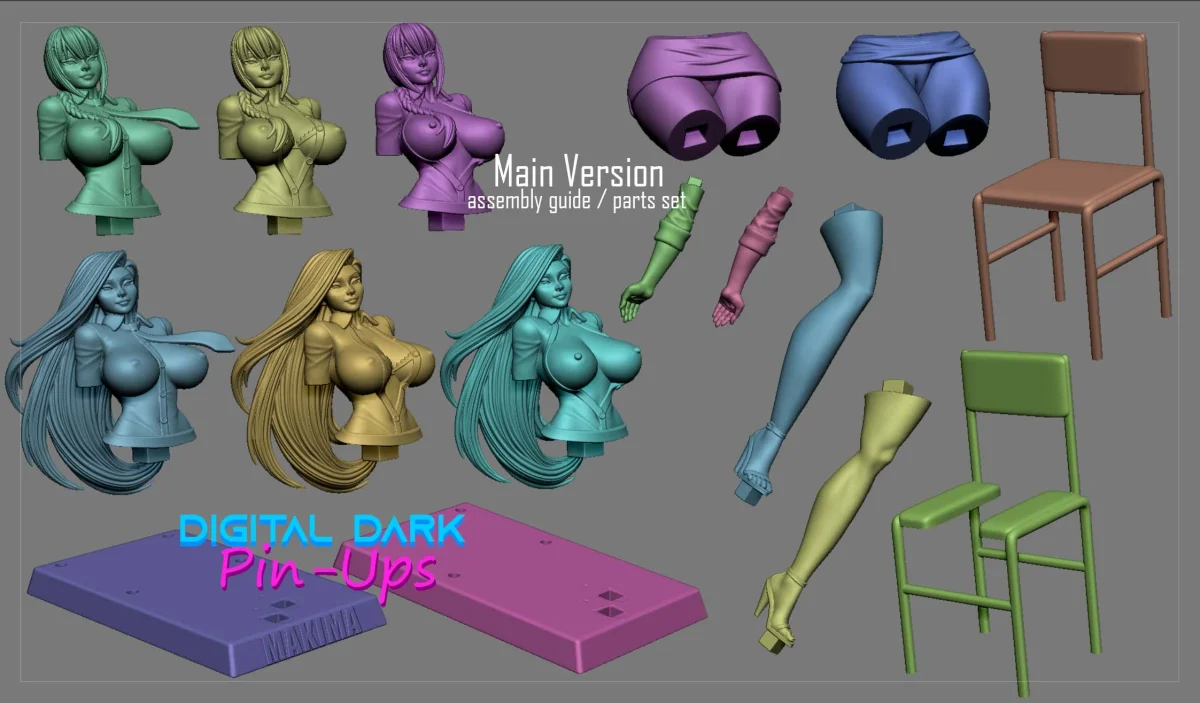 Makima | Fan Art | 3D Printed Resin Model Garage Kit | *Un-Painted* | Digital Dark 5