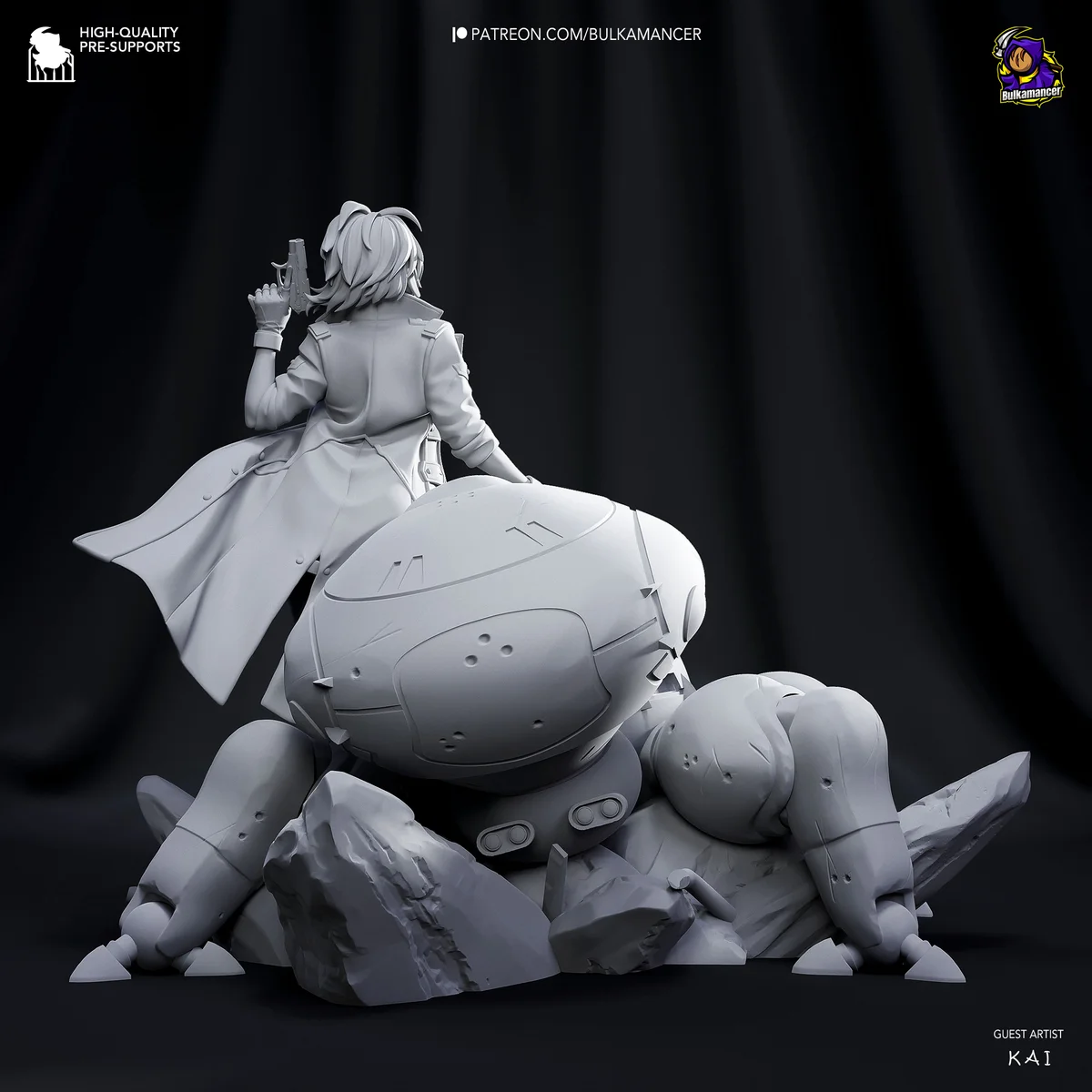 Motoko Kusanagi | Fan Art | 3D Printed Resin Model Garage Kit | *Un-Painted* | Bulkamancer 9