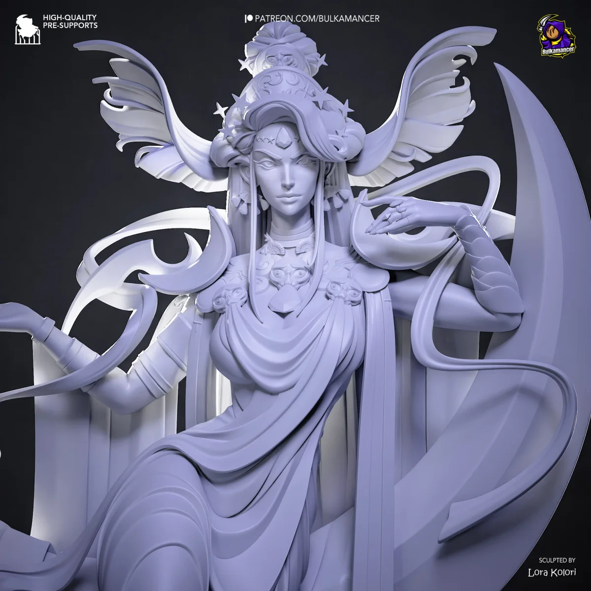 Nyx | Fan Art | 3D Printed Resin Model Garage Kit | *Un-Painted* | Bulkamancer 5