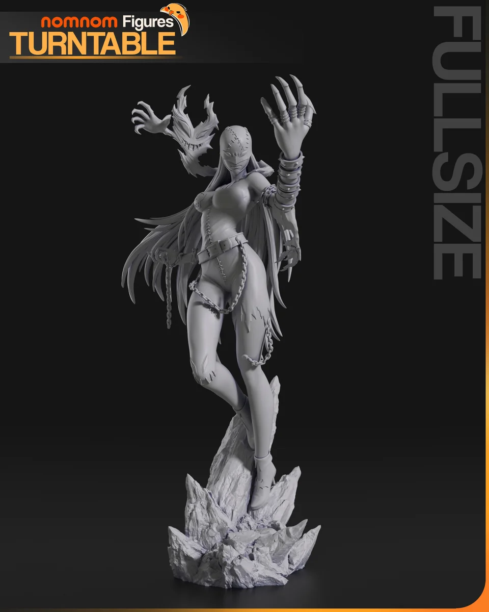 Lady Devimon | Fan Art | 3D Printed Resin Model Garage Kit | *Un-Painted* | Nomnom 11