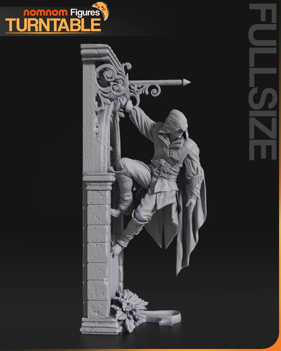 Ezio | Fan Art | 3D Printed Resin Model Garage Kit | *Un-Painted* | Nomnom 5