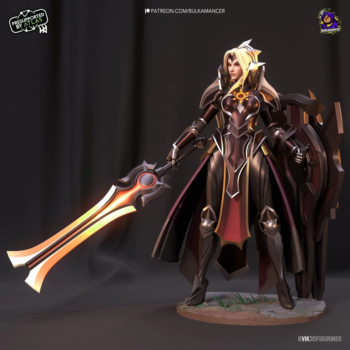 Leona | Fan Art | 3D Printed Resin Model Garage Kit | *Un-Painted* | Bulkamancer 3