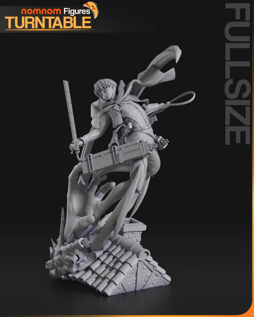 Levi | Fan Art | 3D Printed Resin Model Garage Kit | *Un-Painted* | Nomnom 5