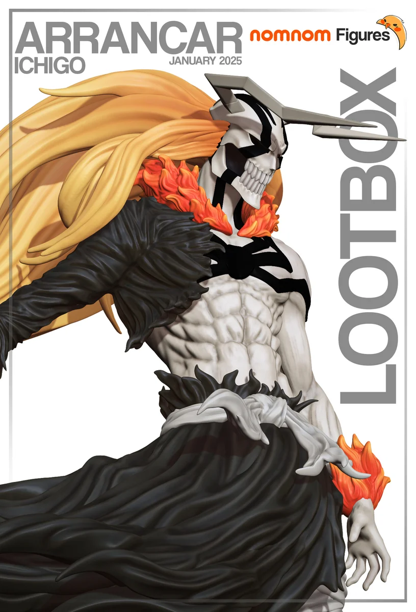 Arrancar Ichigo | Fan Art | 3D Printed Resin Model Garage Kit | *Un-Painted* | Nomnom