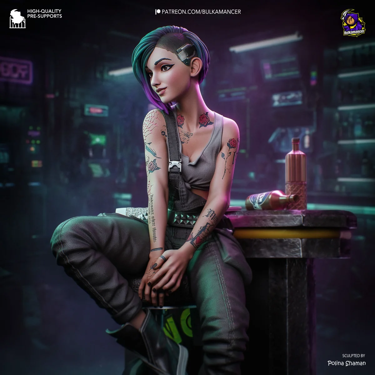 Judy | Fan Art | 3D Printed Resin Model Garage Kit | *Un-Painted* | Bulkamancer