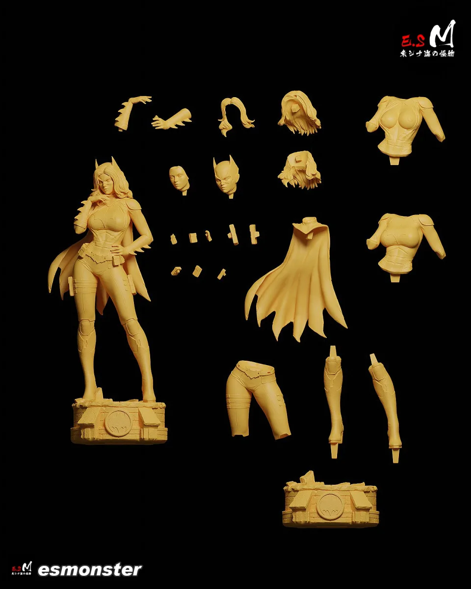 Batgirl | Fan Art | 3D Printed Resin Model Garage Kit | *Un-Painted* | ES Monster 6