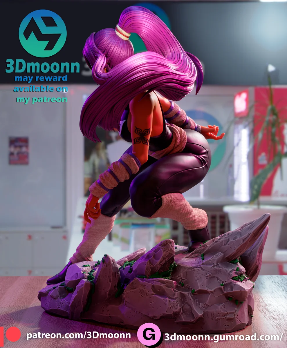 Yoruichi Shihoin | Fan Art | 3D Printed Resin Model Garage Kit | *Un-Painted* | 3DMoonn 4
