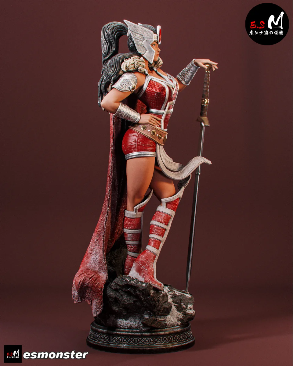 Lady Sif | Fan Art | 3D Printed Resin Model Garage Kit | *Un-Painted* | ES Monster 4