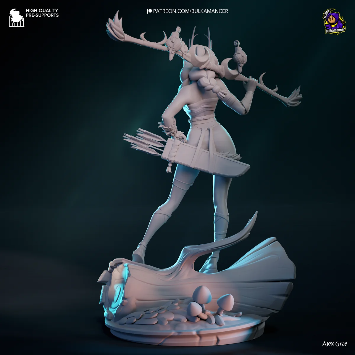 Artemis | Fan Art | 3D Printed Resin Model Garage Kit | *Un-Painted* | Bulkamancer 11