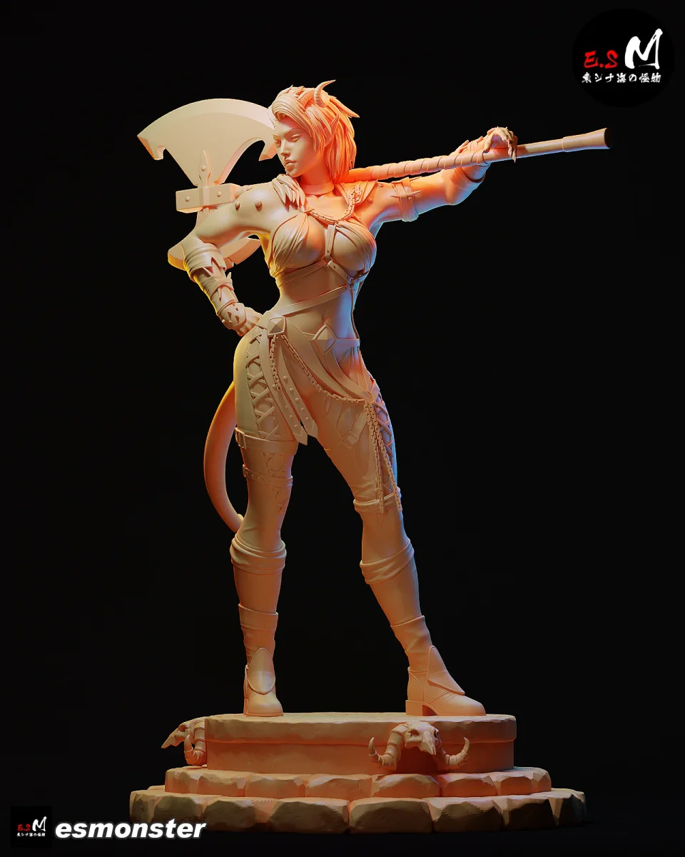 Karlach | Fan Art | 3D Printed Resin Model Garage Kit | *Un-Painted* | ES Monster 9