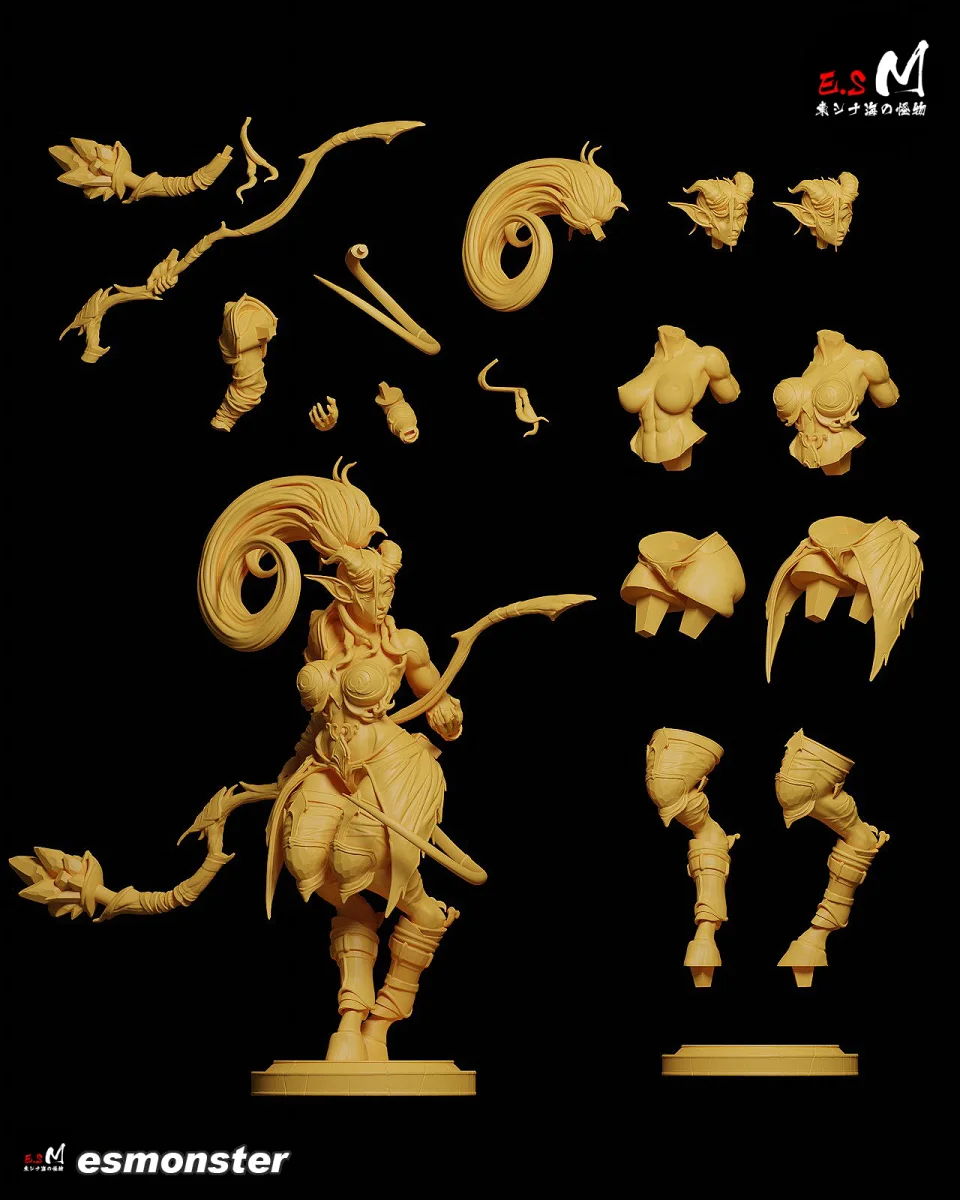 Draenei | Fan Art | 3D Printed Resin Model Garage Kit | *Un-Painted* | ES Monster 6