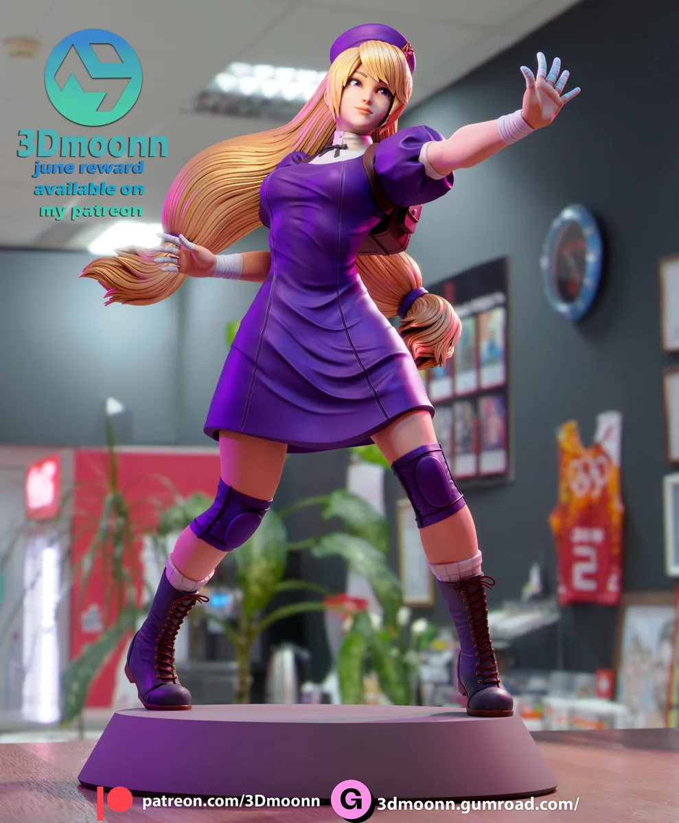 Hinako Shijo | Fan Art | 3D Printed Resin Model Garage Kit | *Un-Painted* | 3DMoonn 3