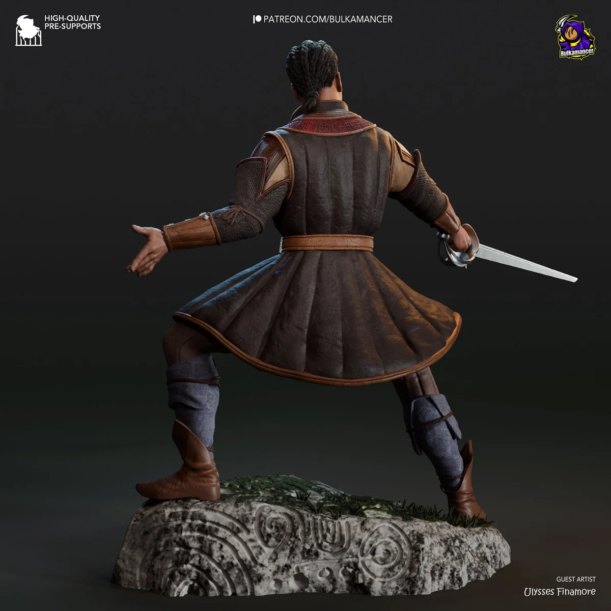 Frontier Warlock | Fan Art | 3D Printed Resin Model Garage Kit | *Un-Painted* | Bulkamancer 3