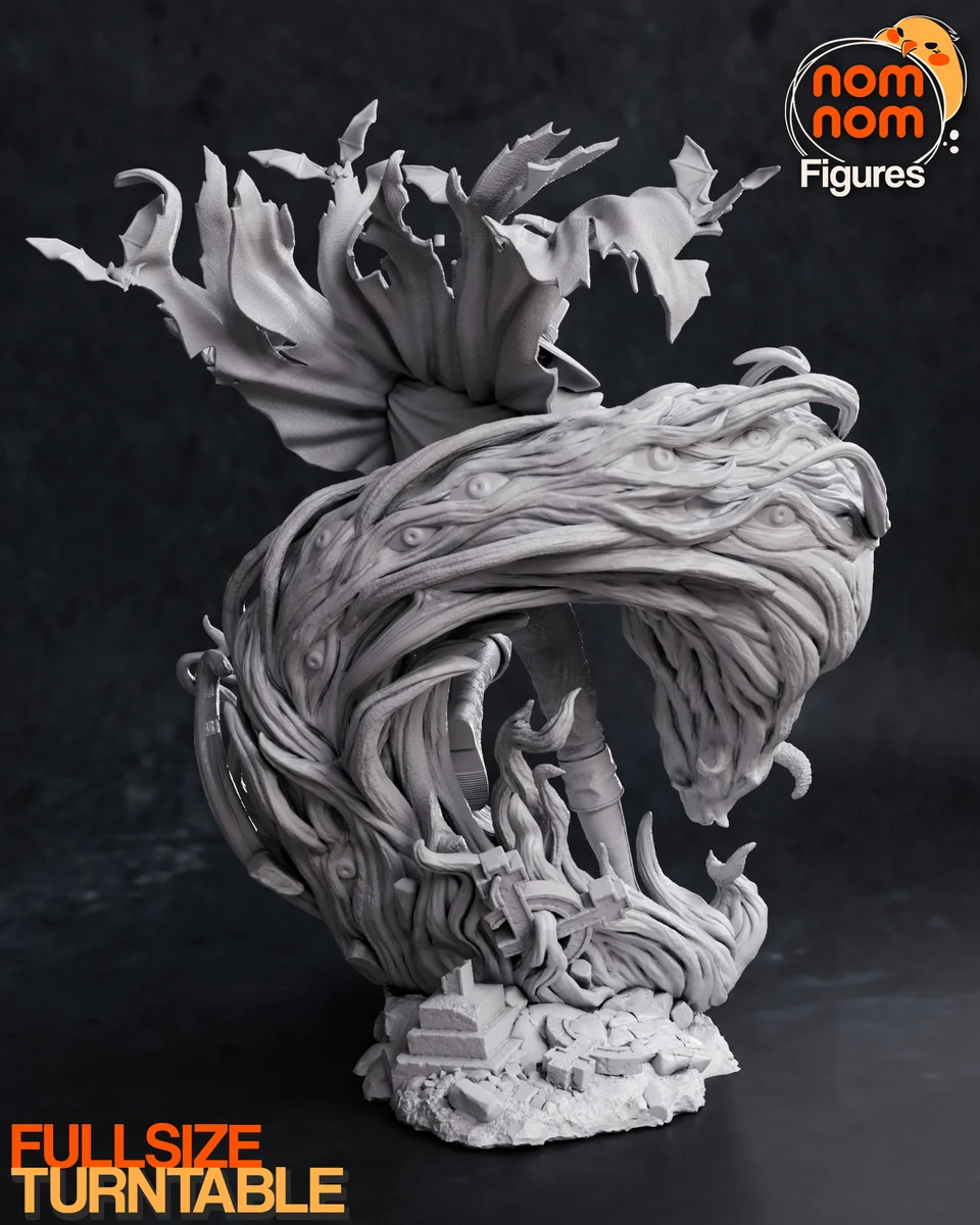 Alucard | Fan Art | 3D Printed Resin Model Garage Kit | *Un-Painted* | Nomnom 3
