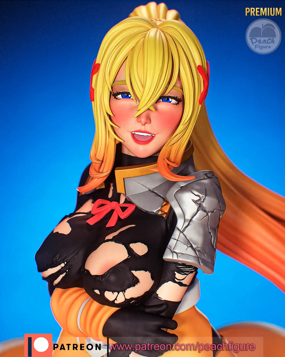Darkness | Fan Art | 3D Printed Resin Model Garage Kit | *Un-Painted* | Peach Figure