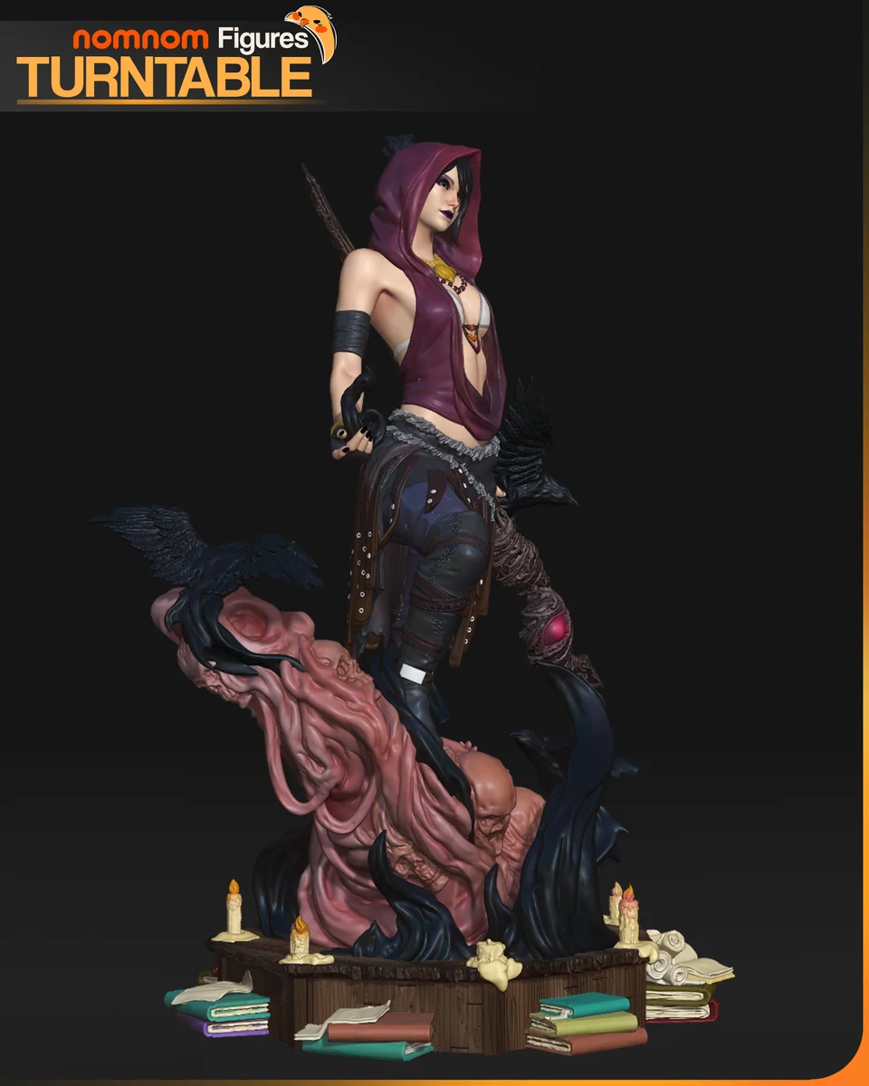 Morrigan | Fan Art | 3D Printed Resin Model Garage Kit | *Un-Painted* | Nomnom 7