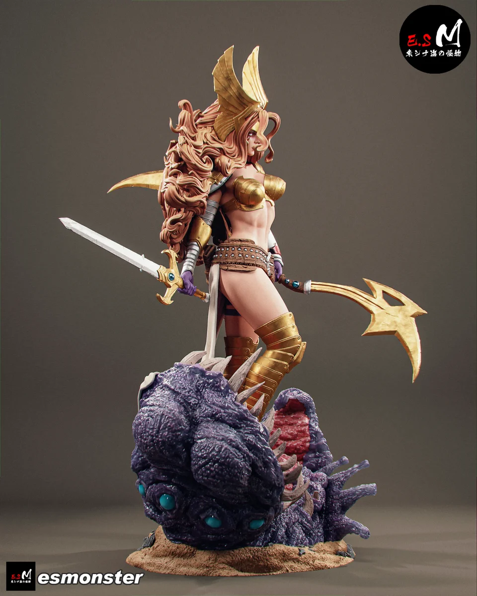 Angela | Fan Art | 3D Printed Resin Model Garage Kit | *Un-Painted* | ES Monster 3