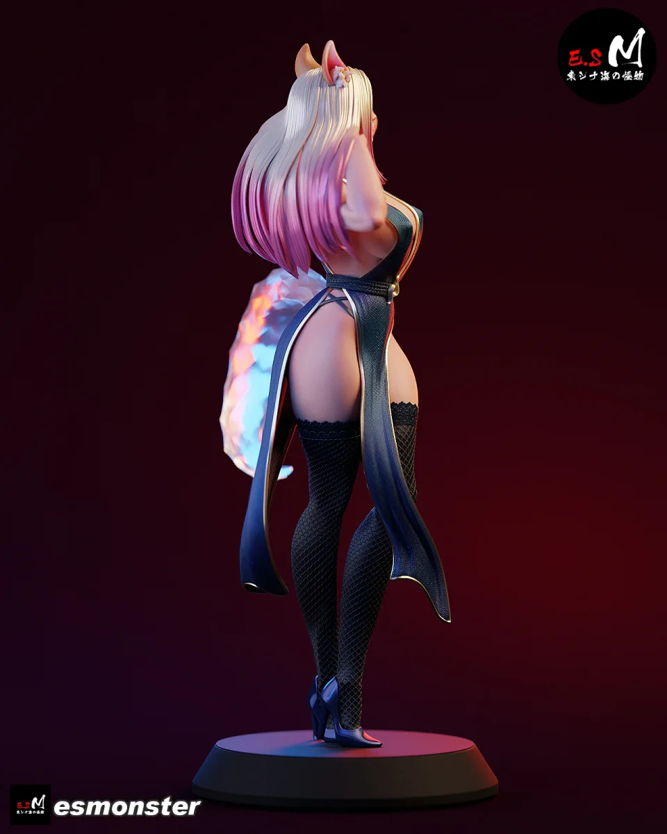 Ahri | Fan Art | 3D Printed Resin Model Garage Kit | *Un-Painted* | ES Monster 3