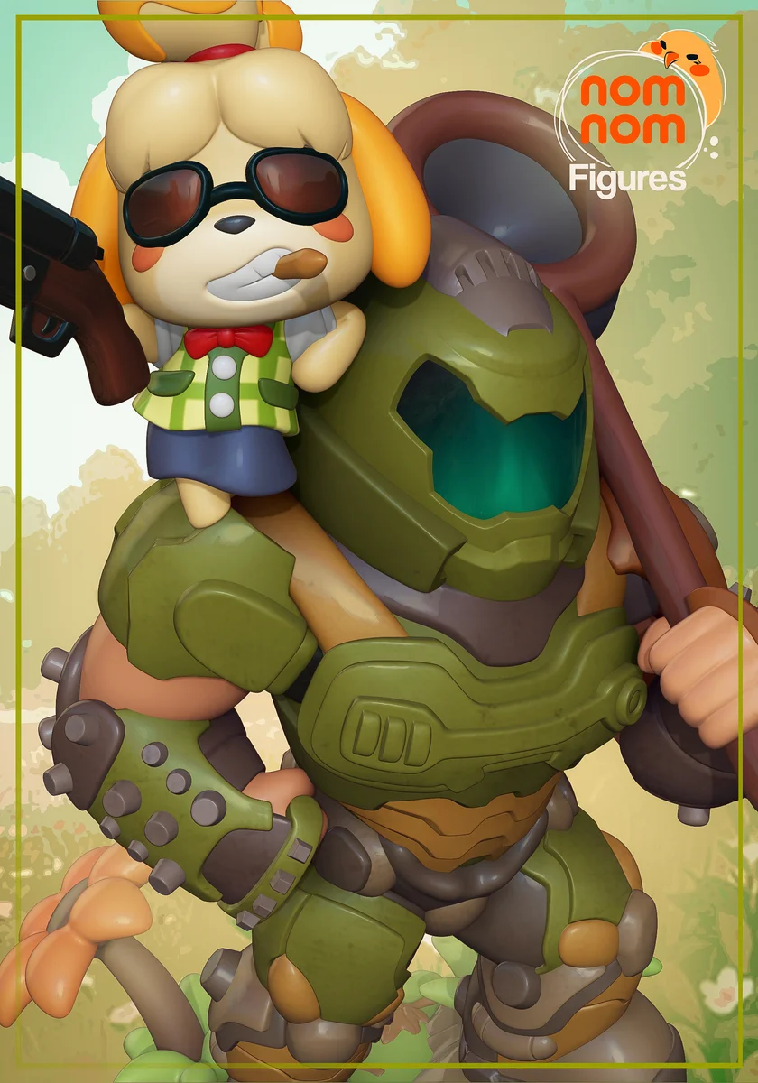 Chibi Isabelle | Fan Art | 3D Printed Resin Model Garage Kit | *Un-Painted* | Nomnom