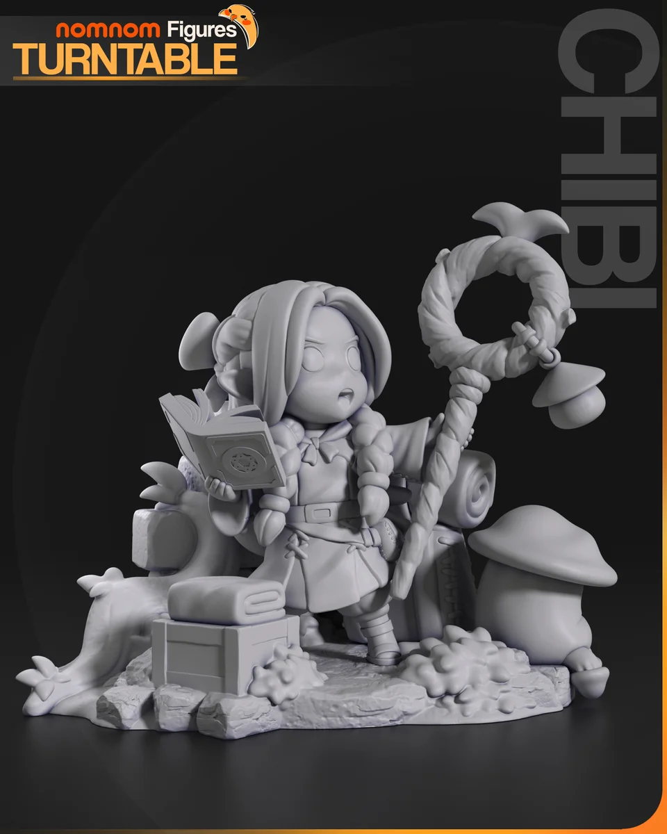 Chibi Marcille | Fan Art | 3D Printed Resin Model Garage Kit | *Un-Painted* | Nomnom 4