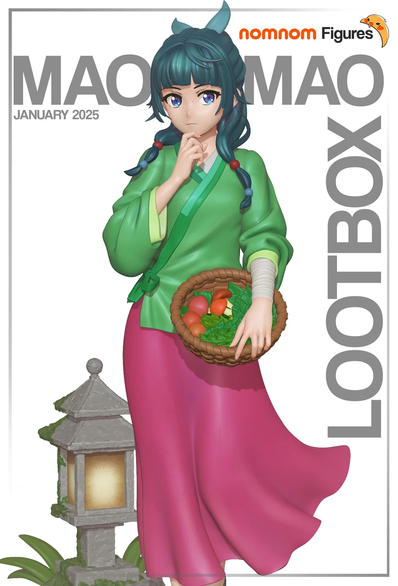 Maomao | Fan Art | 3D Printed Resin Model Garage Kit | *Un-Painted* | Nomnom