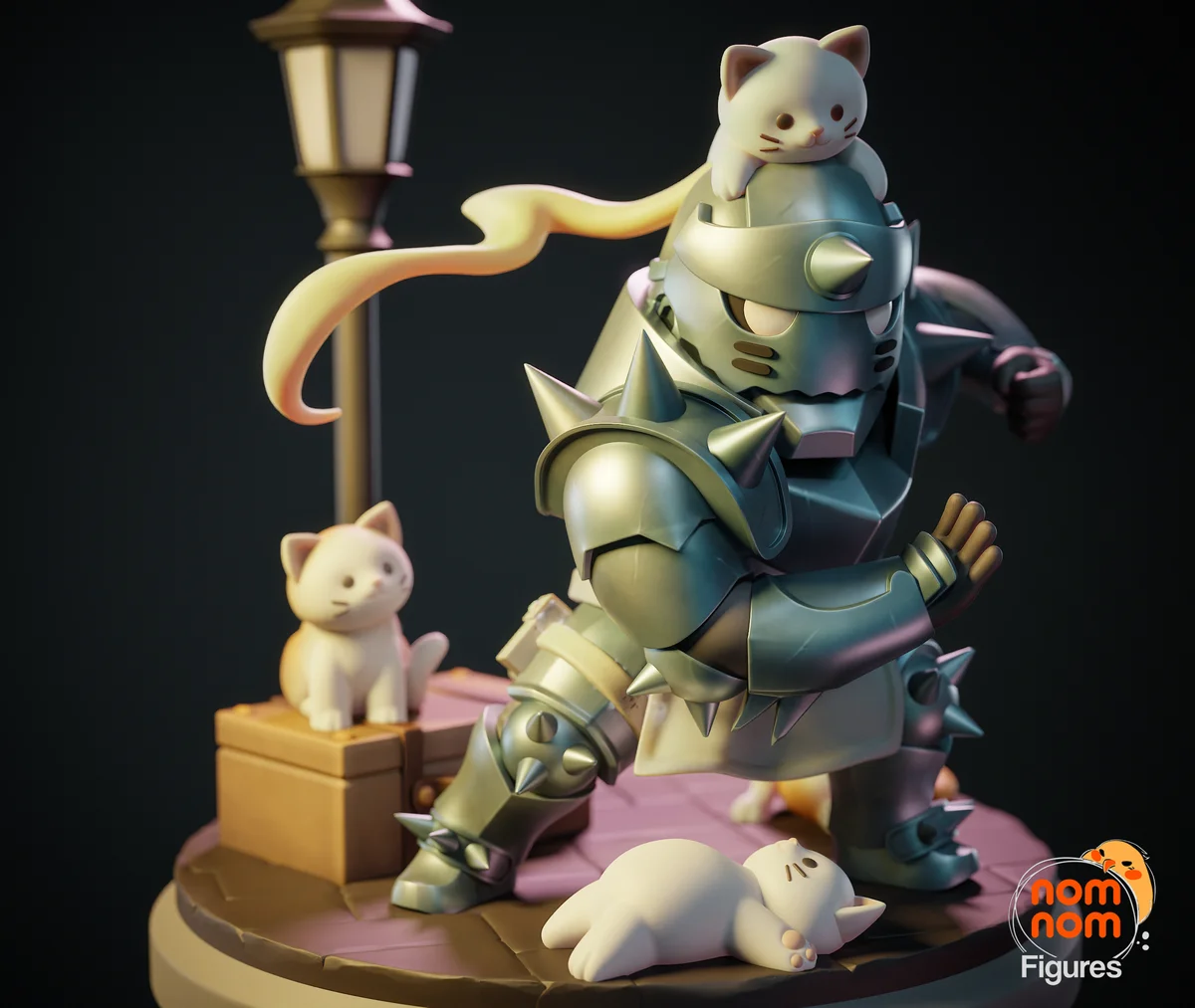 Chibi Alphonse Elric | Fan Art | 3D Printed Resin Model Garage Kit | *Un-Painted* | Nomnom 3