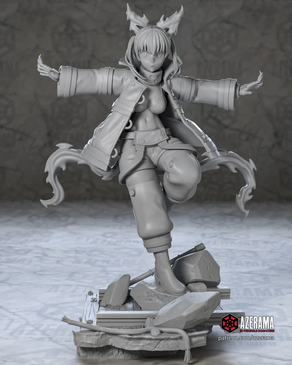 Tamaki | Fan Art | 3D Printed Resin Model Garage Kit | *Un-Painted* | Azerama 4